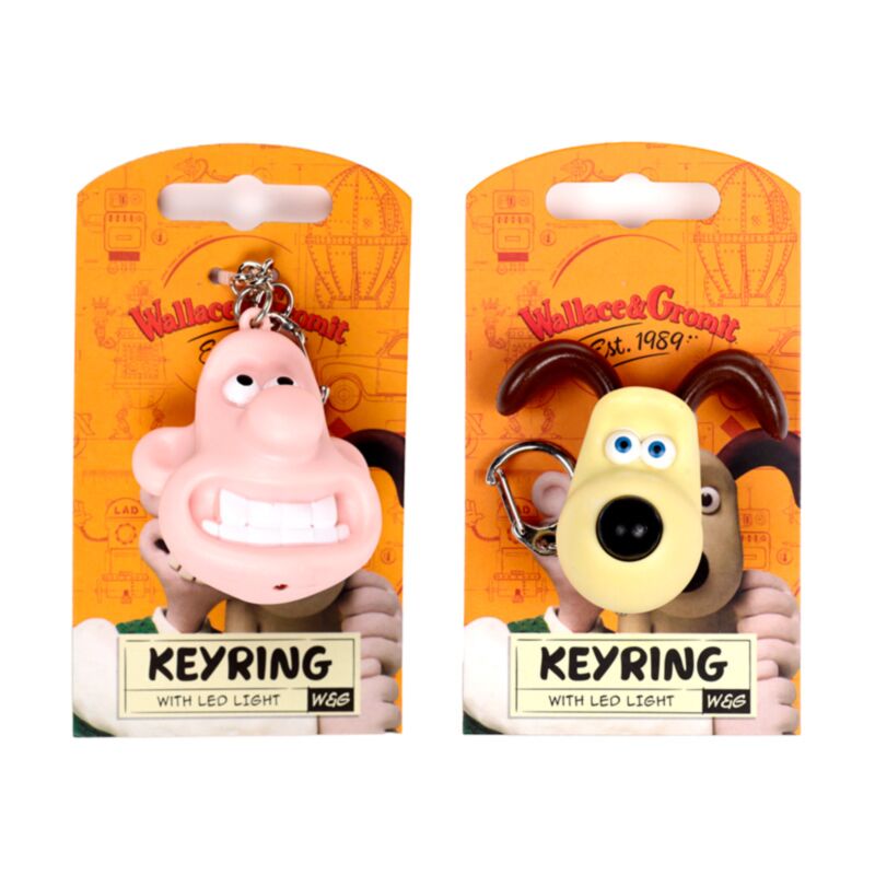 Portachiavi a led Wallace Gromit