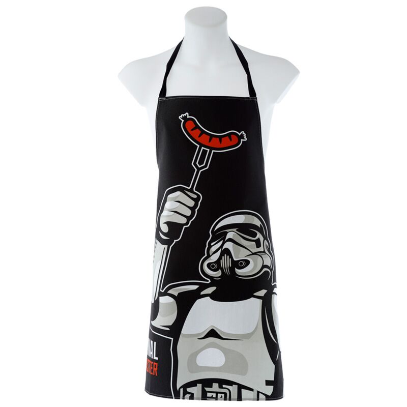 Delantal de la cocina: el maestro de barbacoa de perrito caliente de Stormtrooper original