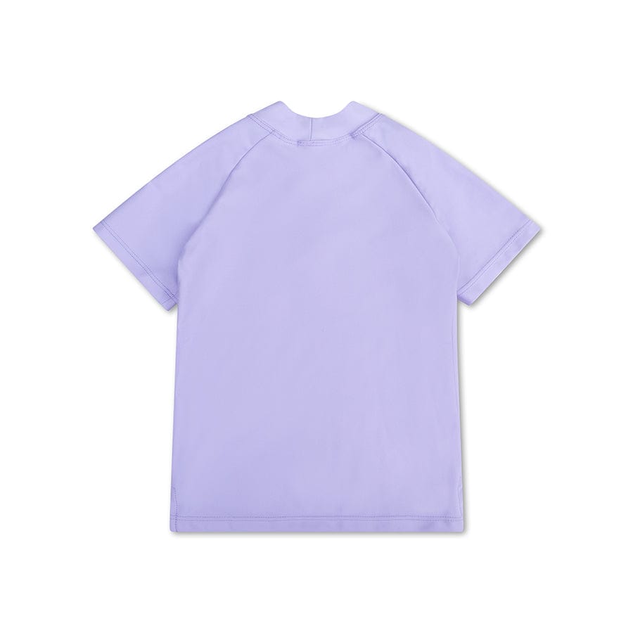 Tonos puros | Camisa de natación de lila uv con mangas cortas