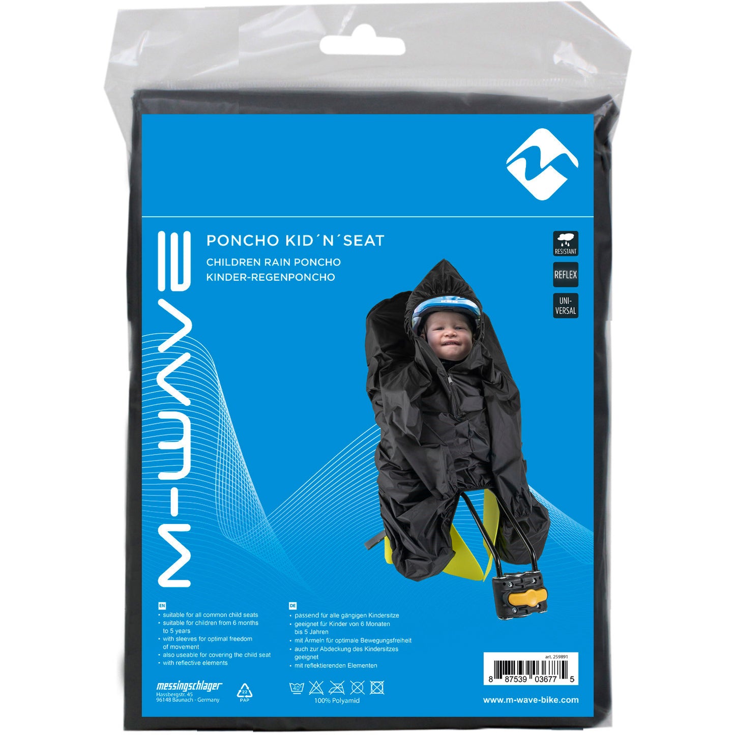 M-wave m-wave poncho kid`n's se-seat poncho