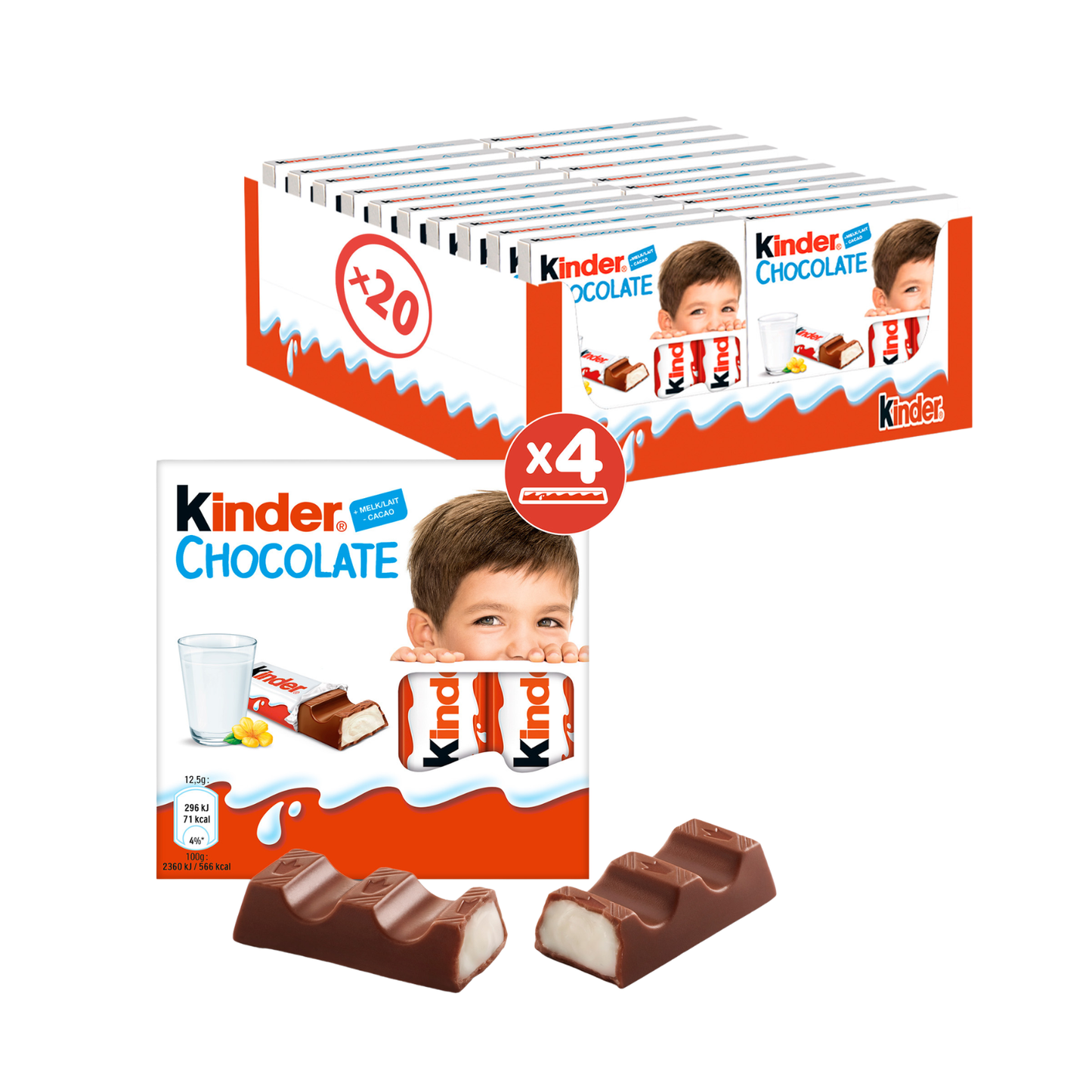 Cioccolato per bambini t4 (20 pezzi)