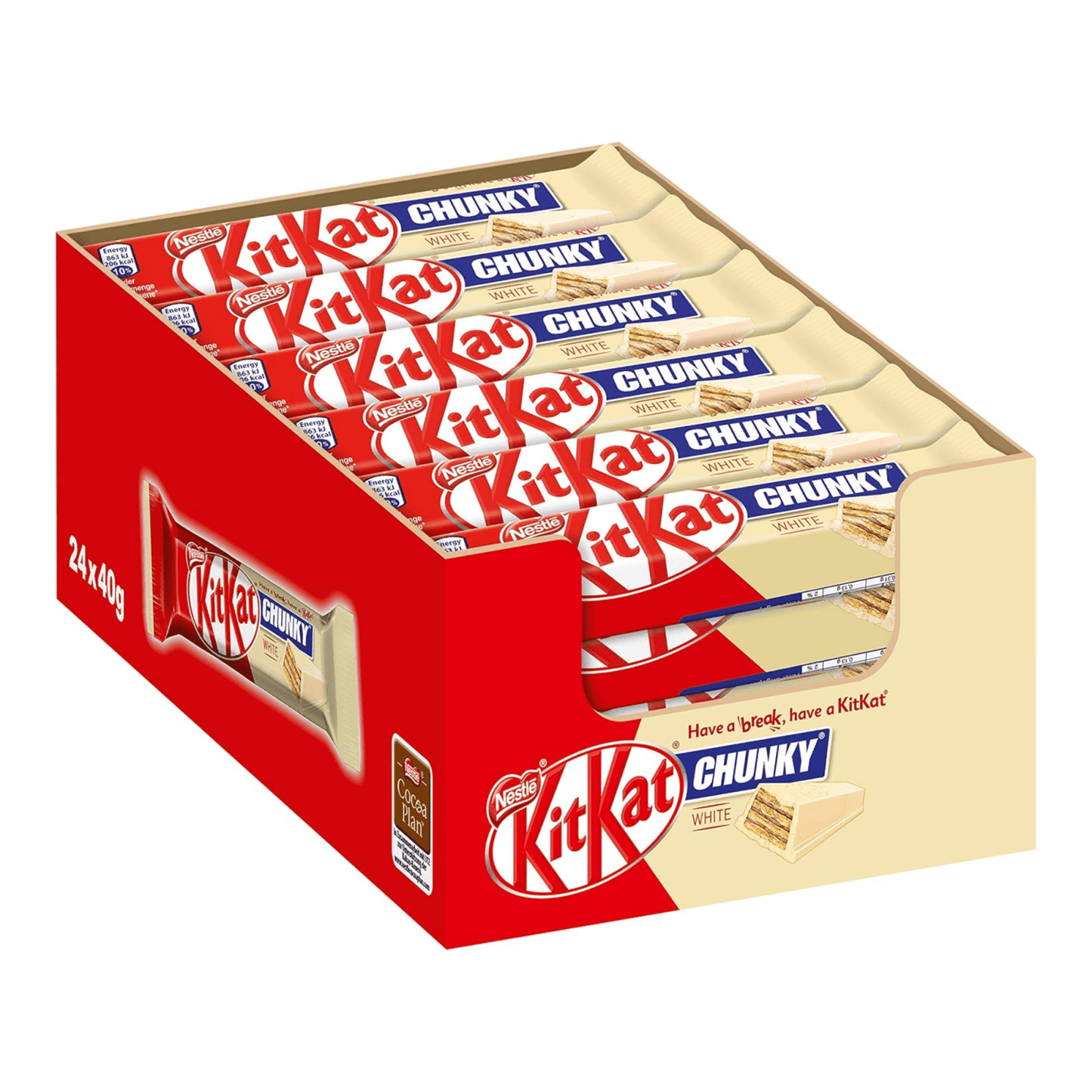 Kitkat grueso blanco single (24 x 42gr)