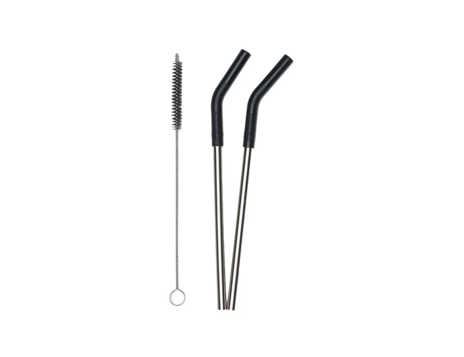 Klean Kanteen Straws in acciaio inossidabile Black 2 pezzi