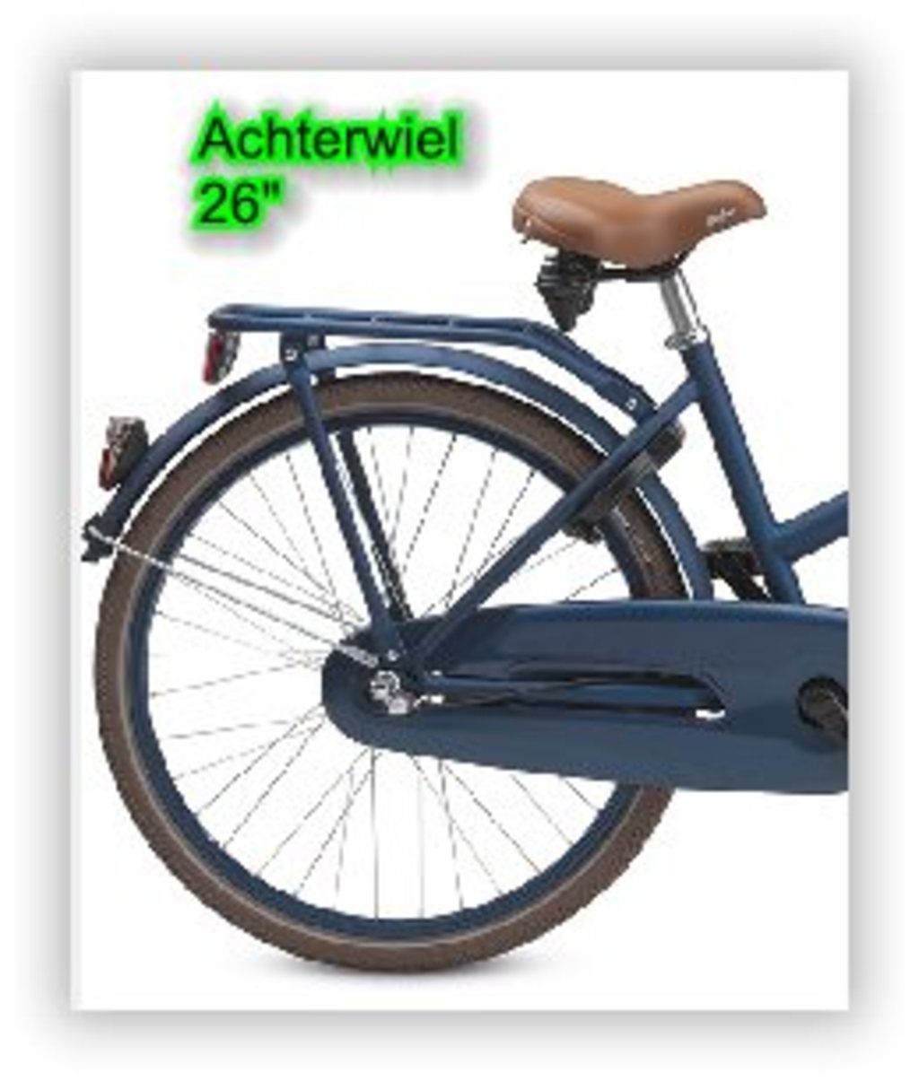 Ruota posteriore Batavus 26 n3rn cerchio pick-up blu navy