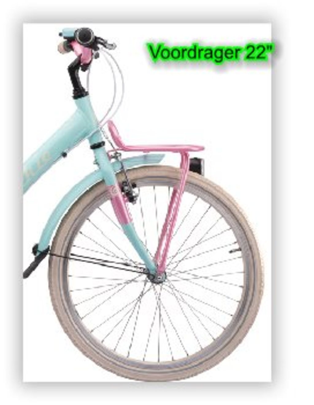 Portapacchi anteriore Batavus 22 ys7813 rosa