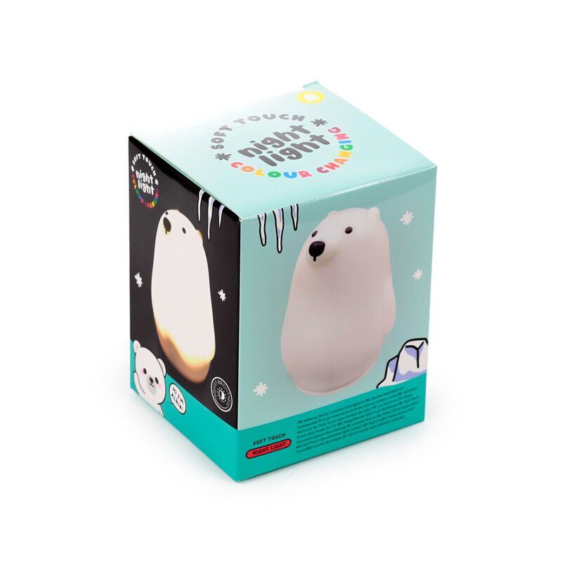 Lámpara de noche LED que cambia de color con oso polar Adoramals