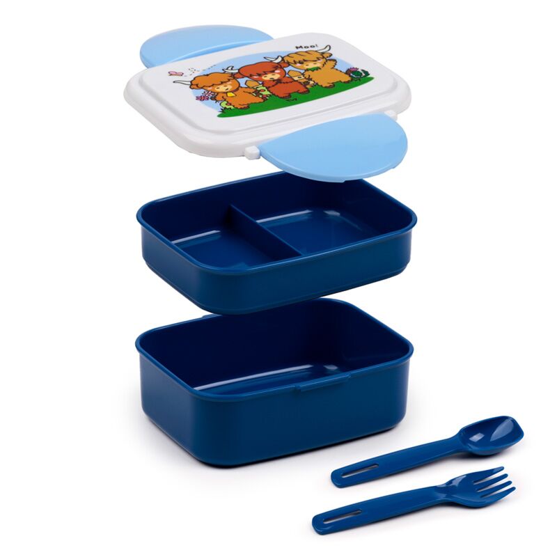 Adoramals Highland Coo Coe Clip Bento Box Box Box
