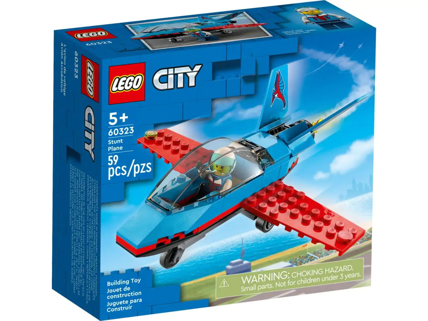 LEGO CITY 60323 Avión de acrobacias