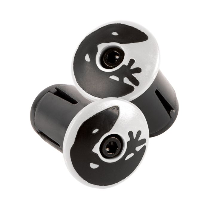 Tapones de cinta de manillar Lizard Skins DSP - Diamond White