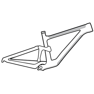 Lizard skins clear protective frame wrap - large