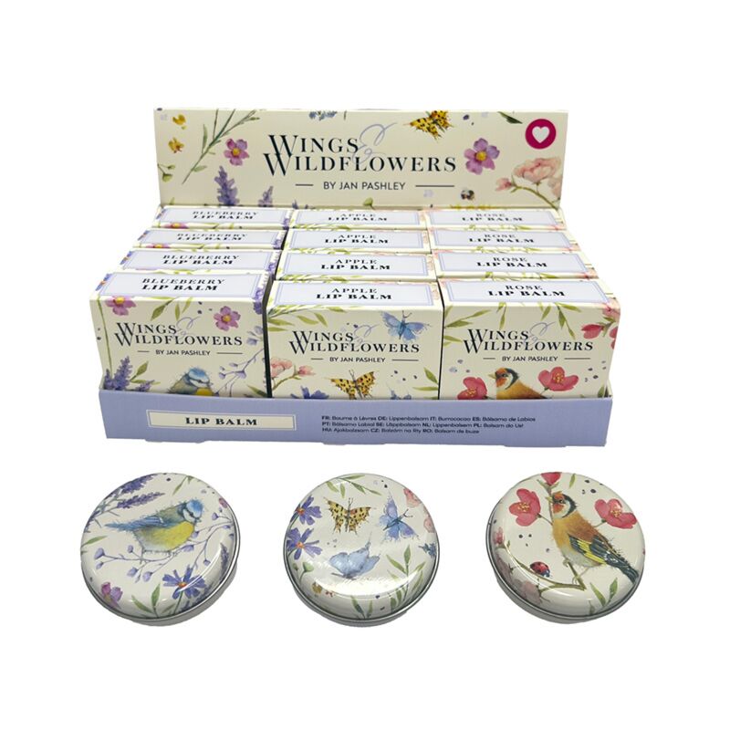 Jan Pashley Bálsamo labial Wings Wildflowers en lata
