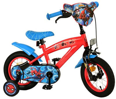 Spider-Man Kinderfiets - Jongens - 12 inch - Blauw Rood