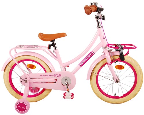 Volare Excelente bicicleta para niños - niñas - 16 pulgadas - rosa - 95% ensamblada