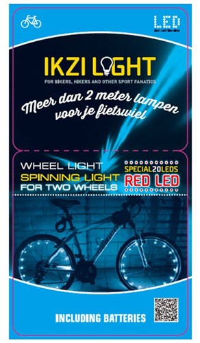 Illuminazione a ruota ikzi per 2 ruote - LED rossi