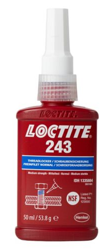 Retención de tornillo de Loctite 50 ml de botellas de agua