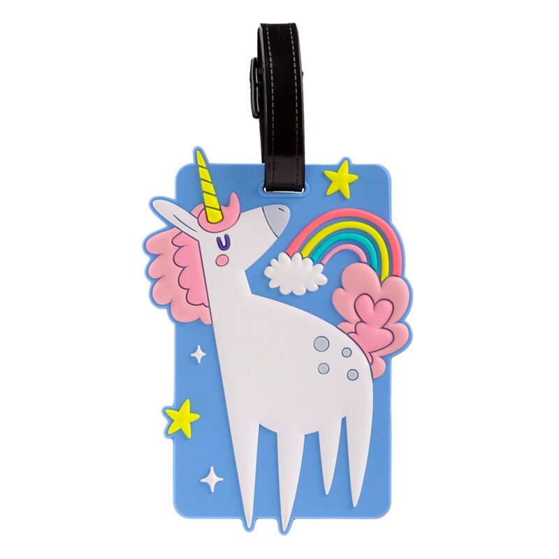 Etichetta valigia magica in pvc unicorno