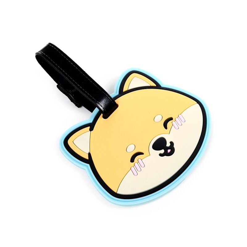 Adoramals shuggs la etiqueta de maleta de pvc shiba inu