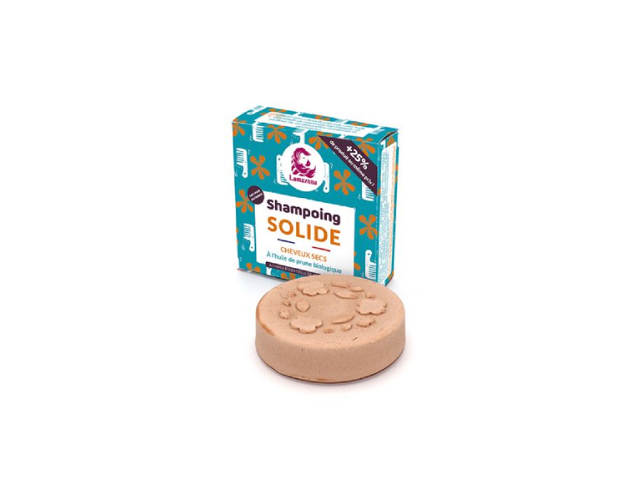 Bloque de champú Lamazuna cabello seco aceite de ciruela