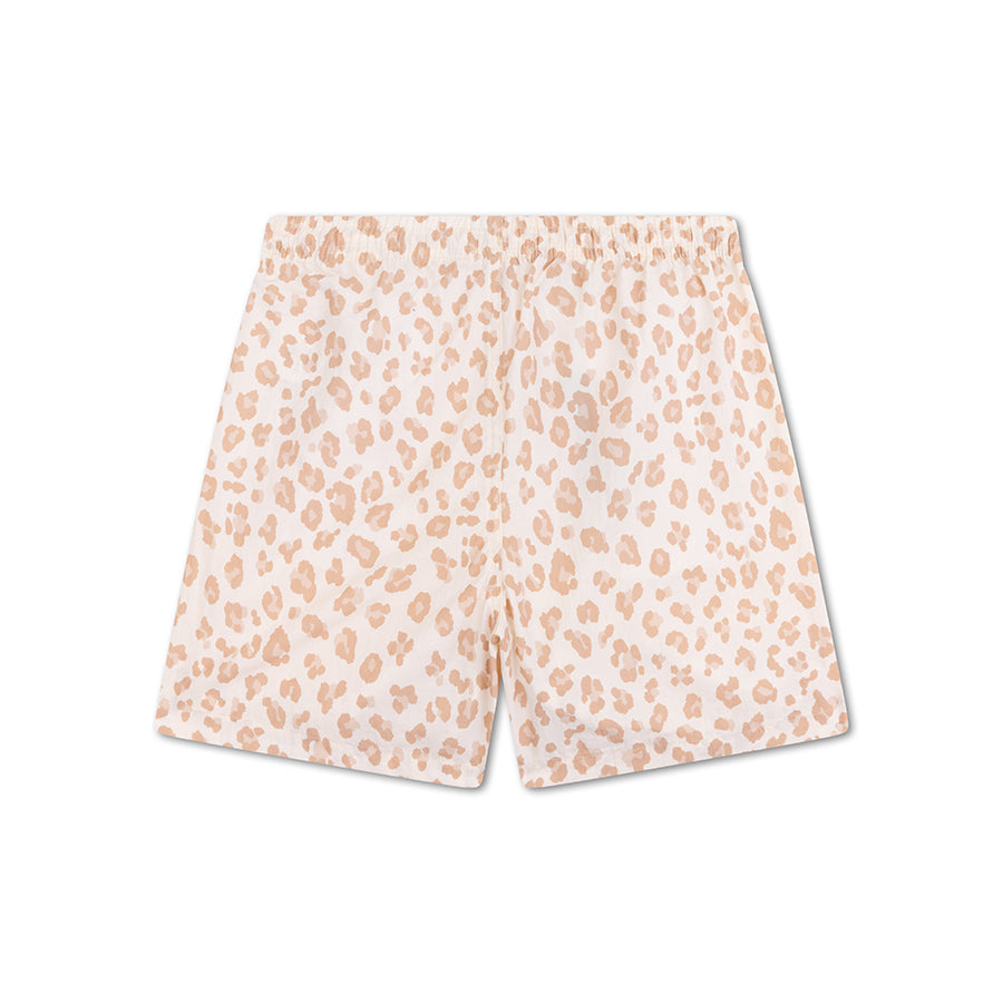 Leopardo | pantaloncini da nuoto UV per ragazze beige