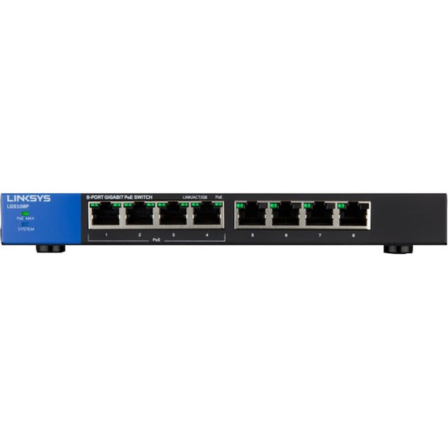 Linksys LGS108P Switch Unmanaged Poe+
