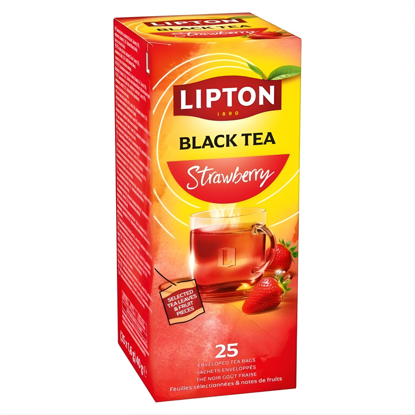 Lipton Feel Good Selección Té Negro Fresa (6x25 piezas)
