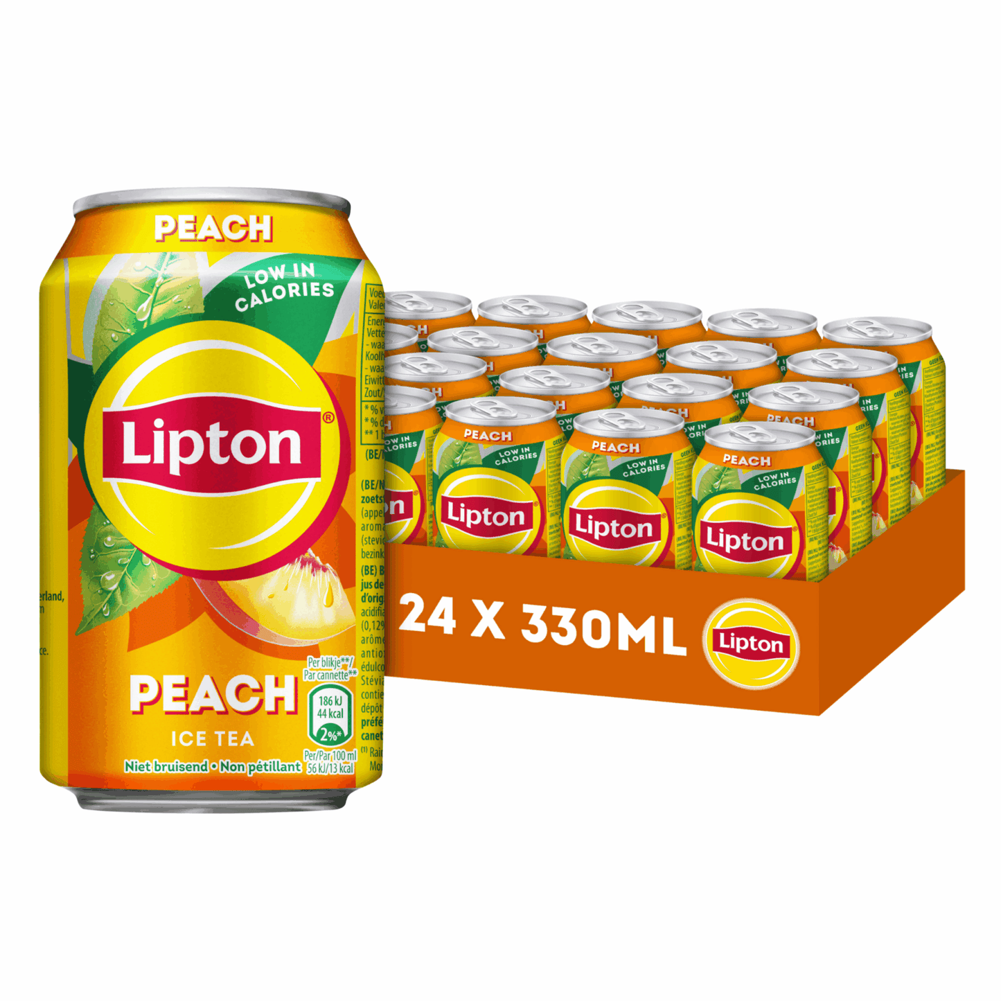 Lipton té helado melocotón sin burbujas lata (24x 33cl)