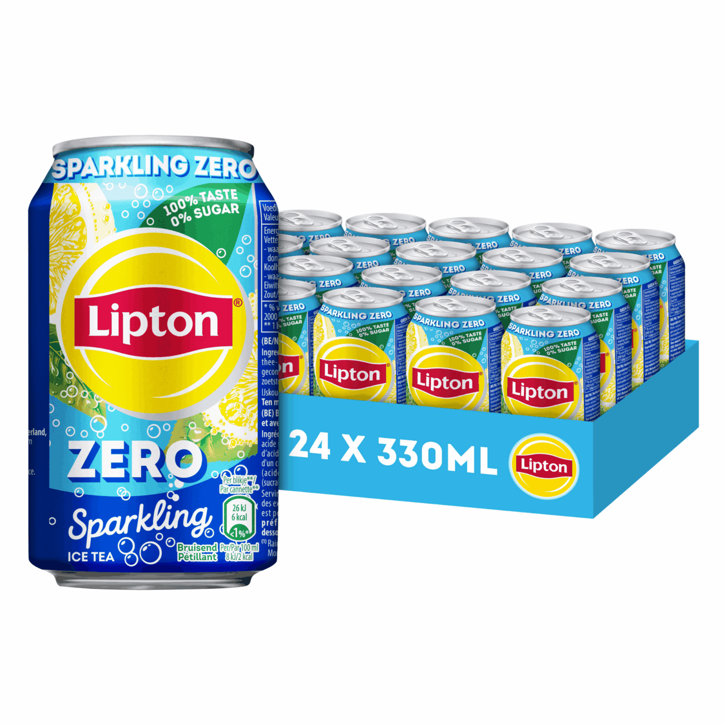 Tè freddo Lipton frizzante zero (24x 33cl)