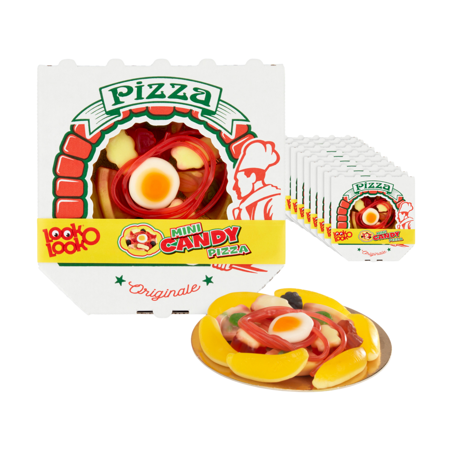 Look o look mini pizza de caramelo (10x 85gr)