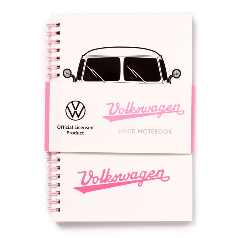 Volkswagen Van VW T1 Summer Spiral Bound A5 Lined Notebook