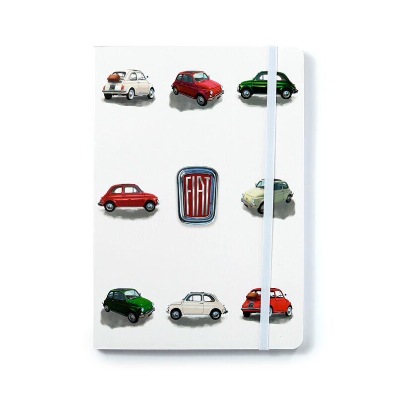 Fiat 500 Retro Retro A5 foderato di taccuino