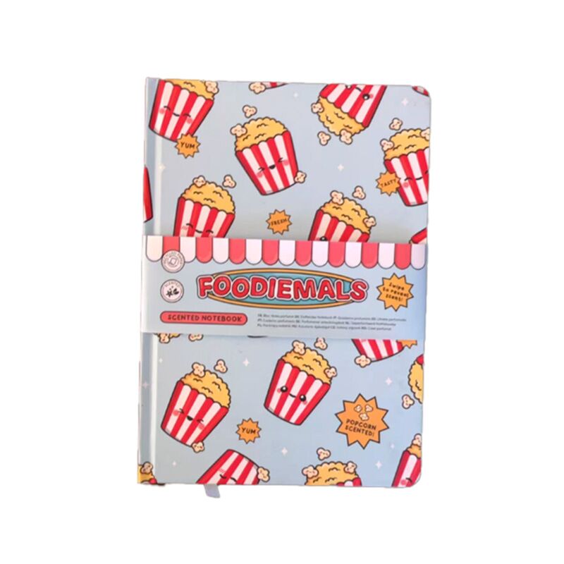 Libreta a5 reciclada sabor palomitas de maíz Foodiemals