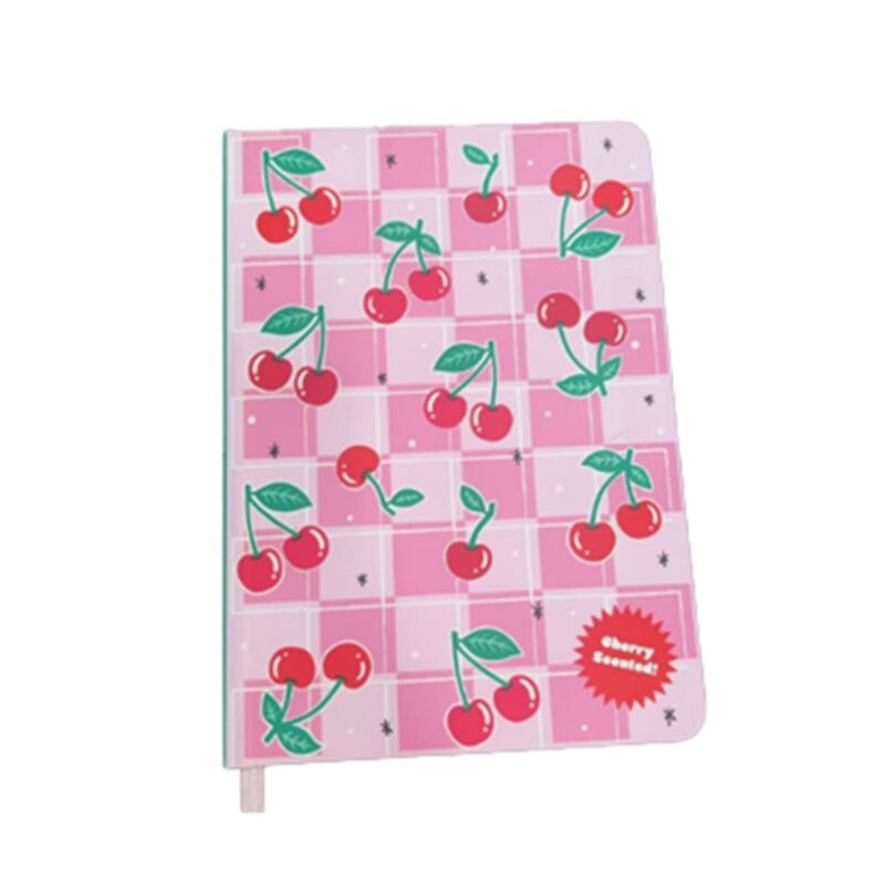 Cuaderno A5 reciclado perfumado cerezas cereza