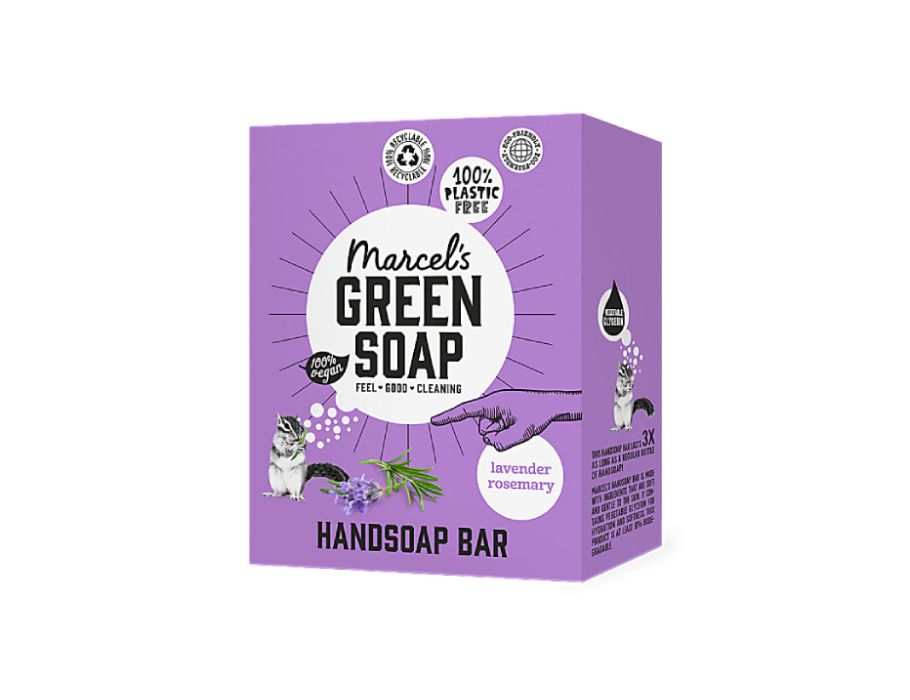 Marcels Green Sapone Green Hand Soap Bloklavender Rosemary 90GR