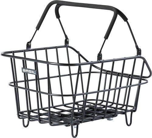 Cesta alrededor en la parte trasera de aluminio negro para aim, avs y racktime
