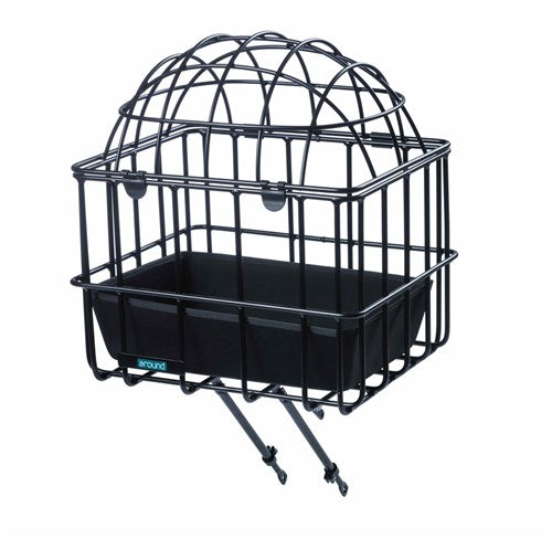 Alrededor de la canasta de animales portador delantero Luna Alu Mat Black