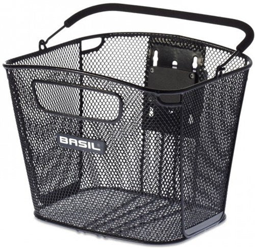Basil Bold Front KF - Canasta de bicicletas - Primero - Negro
