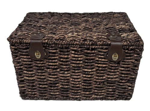 Cestino da panettiere marrone grande 47x31x28 con coperchio