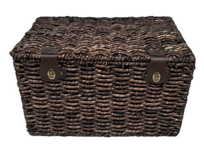 Cestino da panettiere marrone grande 47x31x28 con coperchio