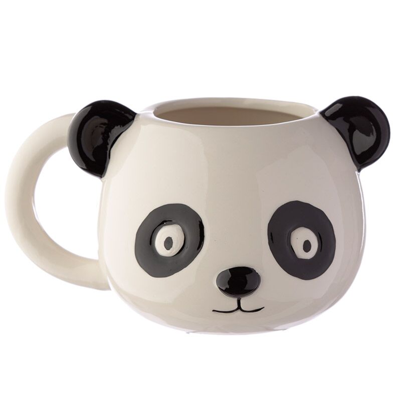 Adoramals Panda formó taza de cerámica