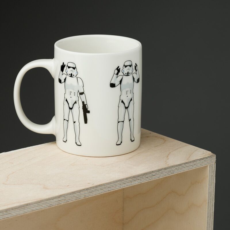 La taza original de porcelana blanca de tormentauttrooper