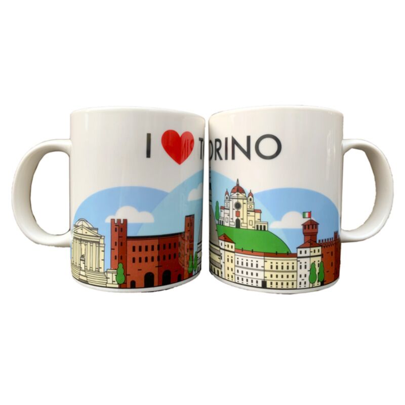 Tazza di porcellana del cuore Torino