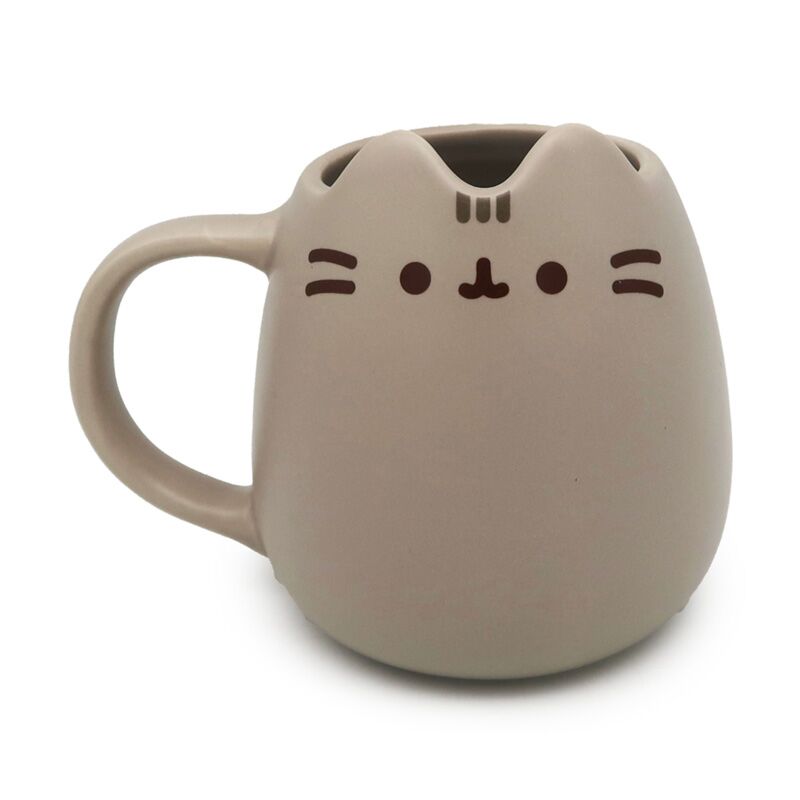 Taza de cerámica con forma de Pusheen el gato