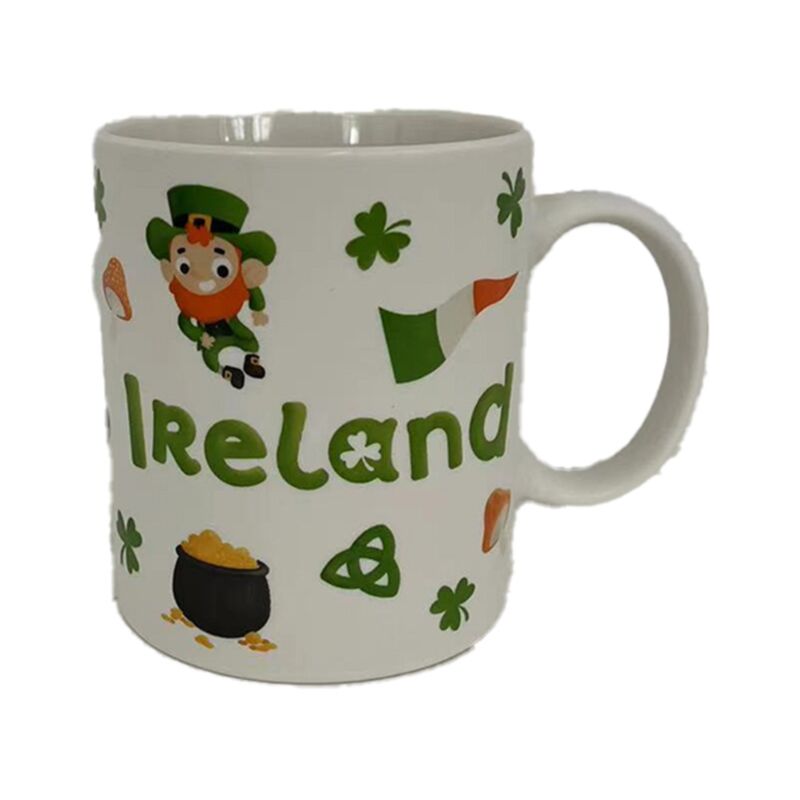 Taza de porcelana de la felicidad irlandesa
