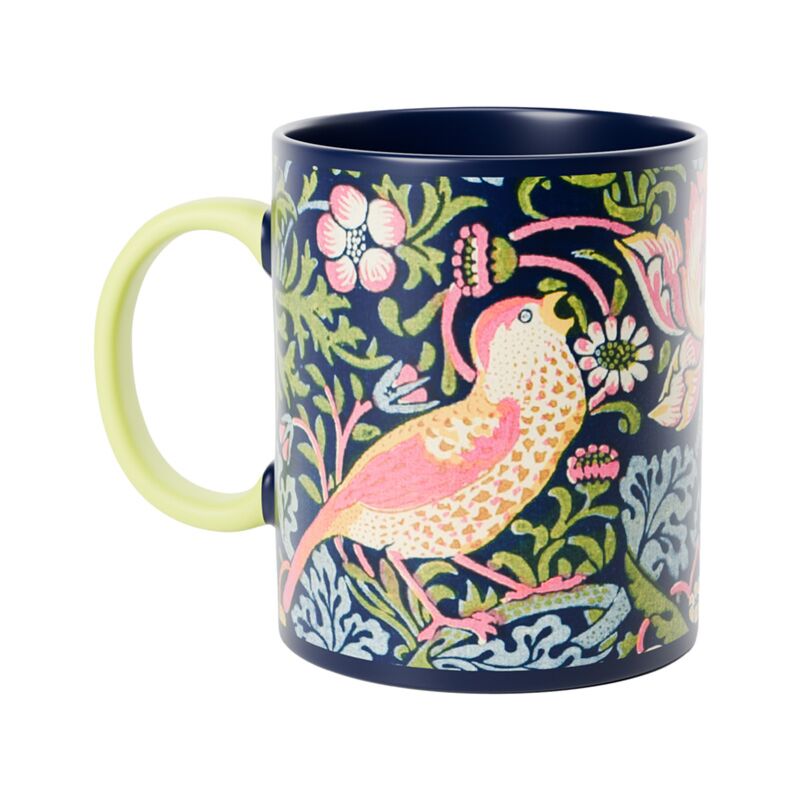 Taza de porcelana ladrón de fresas union william morris