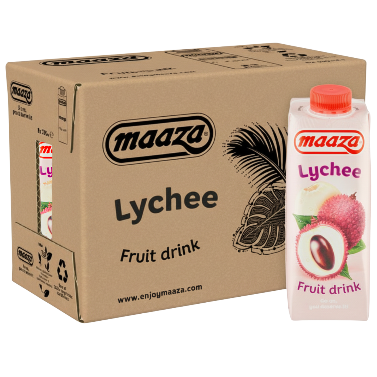 Pack bebida de frutas de lichi Maaza (8x 33 cl)