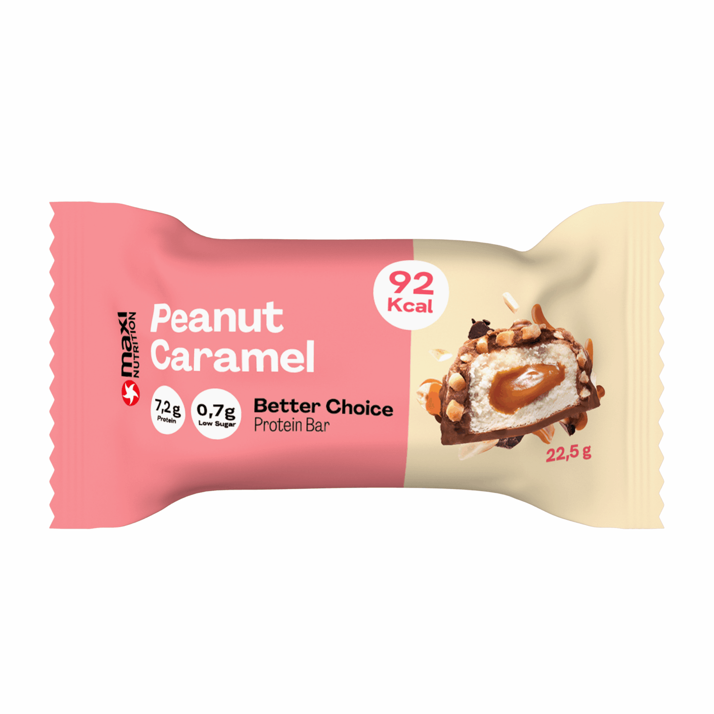 Maxi nutrición maxinutrition mejor elección barrita caramelo de maní (15x 22,5g)