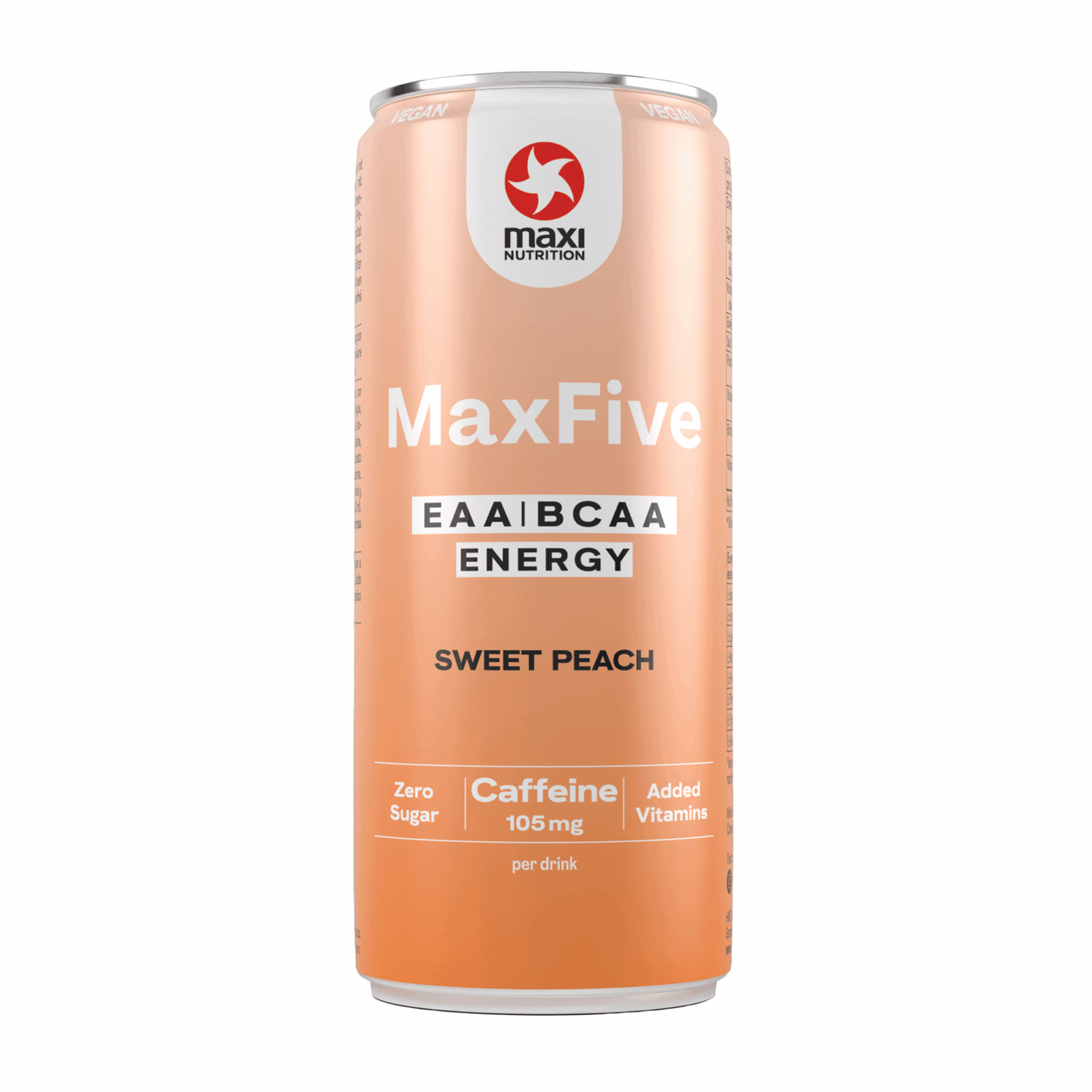 Maxi Nutrition maxinutrition maxfive eaa bcaa bevanda energetica lattina alla pesca (12x 330 ml)