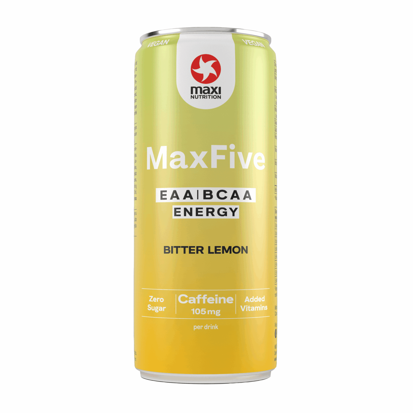 Maxi nutrición maxinutrition maxfive bebida energética limón amargo lata (12x 330ml)