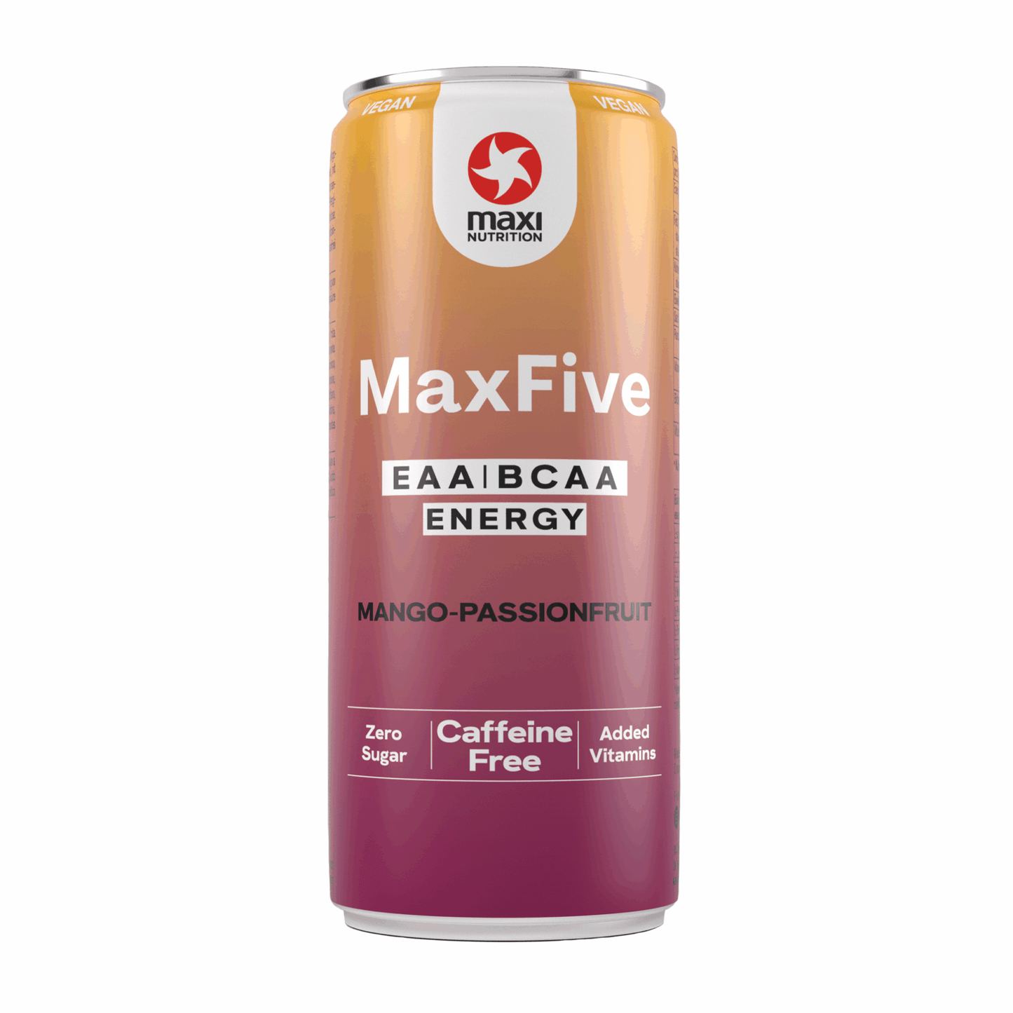Maxi nutrición maxinutrition maxfive bebida energética mango-maracuyá lata (12x 330ml)