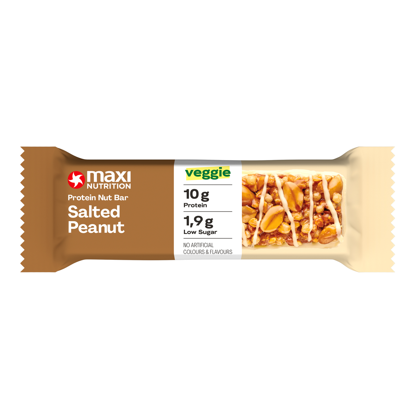 Maxi Nutrition Barretta proteica Maxinutrition con arachidi salate (12x 46g)